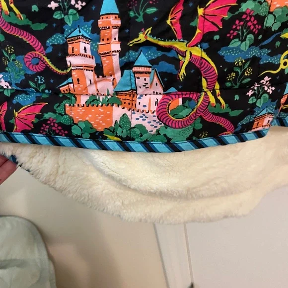 Printfresh Quilted Sherpa Poncho - Picture 5 of 8